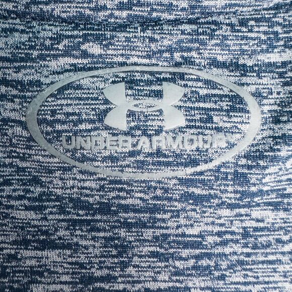 Under Armour HeatGear Tech Tee Mens Medium Loose Fit Short Sleeve Heathered Blue - Picture 6 of 10
